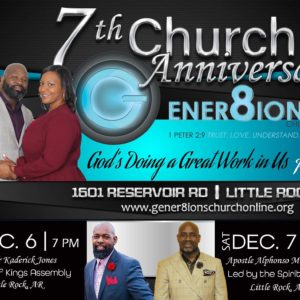 7th Year Anniversary: Apostle Alphonso Montgomery: Unleash and Release My Anointing